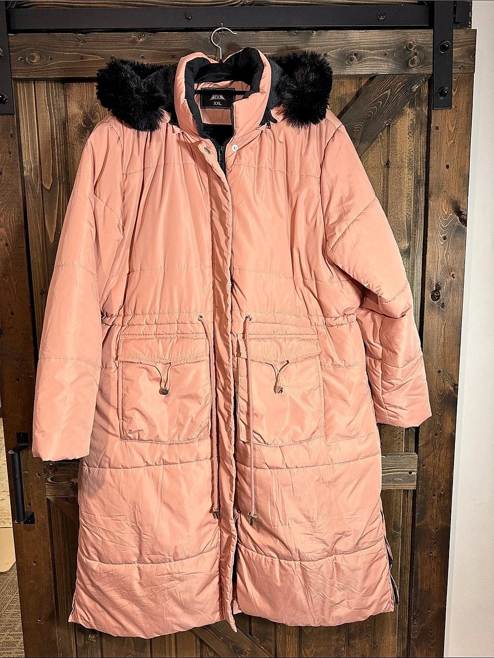 Pink Puffer Coat Size XXL